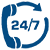 Hỗ trợ kh&aacute;ch h&agrave;ng 24/7